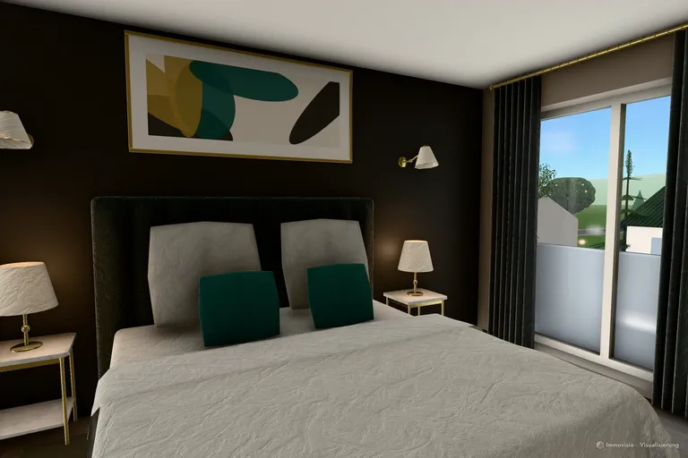 Image · 3D render: Bedroom (visualisation)